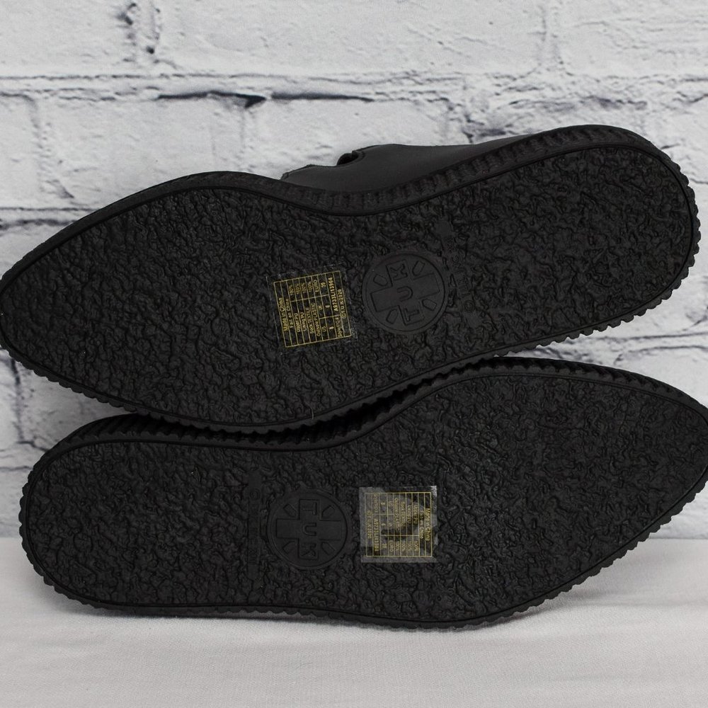 NEW IN BOX T.U.K. Footwear Women's Black TUKskin Pointed 3-Strap Mary Jane Shoes - Picture 7 of 8